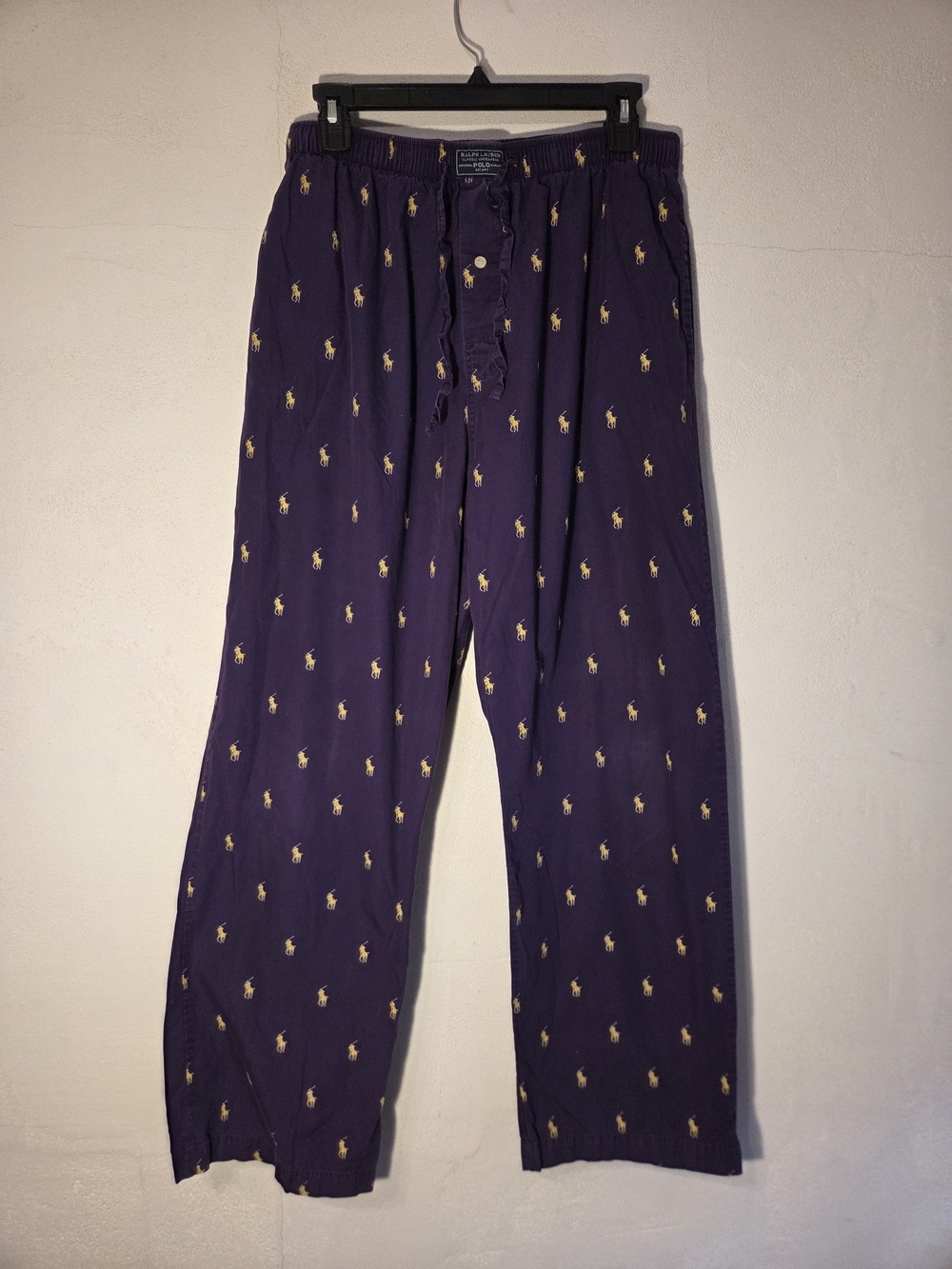 Polo by Ralph Lauren Purple Sleep Pants with Gold Pony Motif - Picture 5 of 8